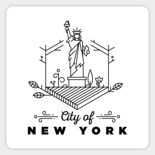 New York City Monogram Magnet